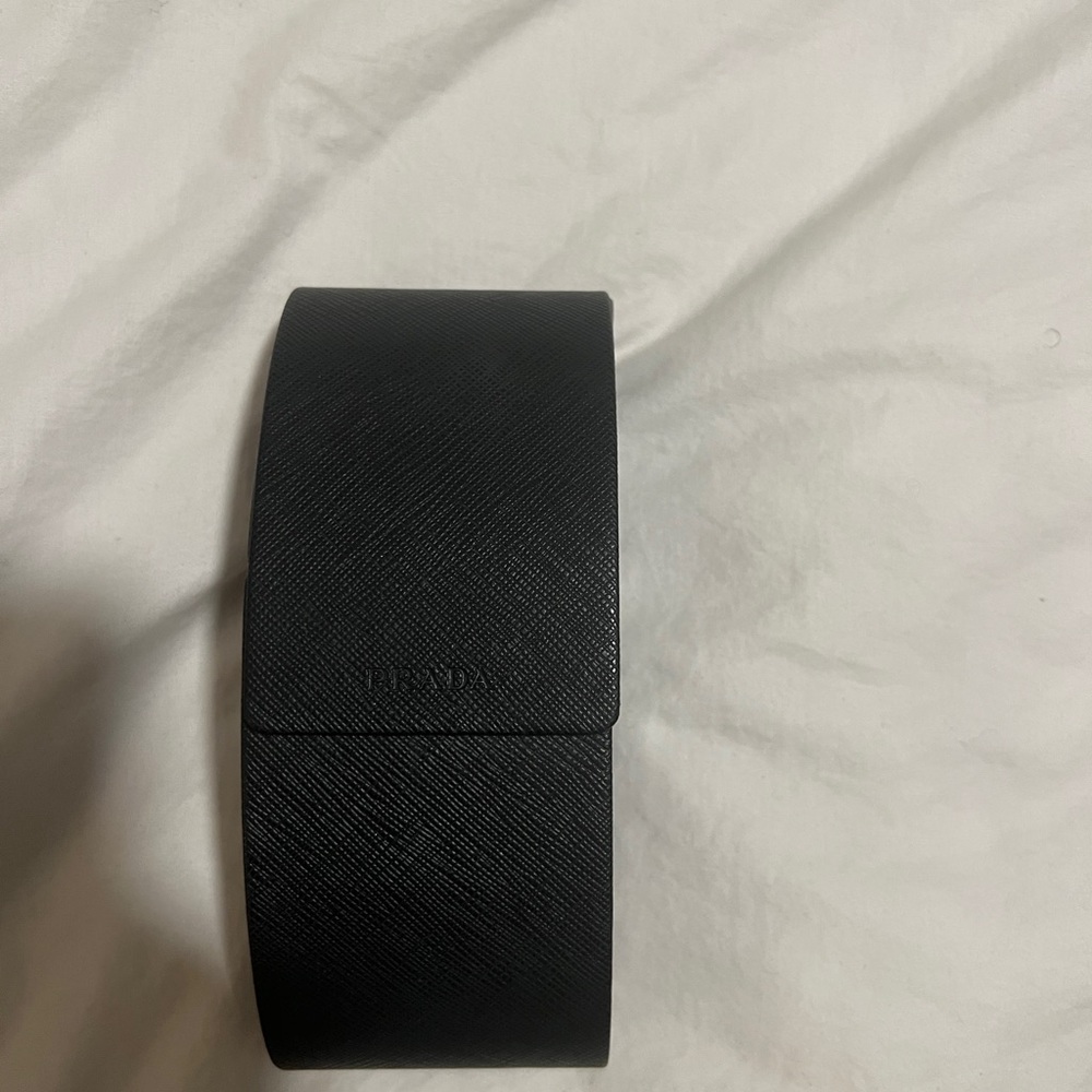 Prada Black Leather sunglasses cases